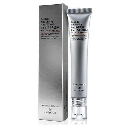 ARTISCARE Eye Serum Roller Massager for Dark Circles Peptide Essence Eye Bags Hyaluronic Acid Cream Eye Care