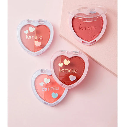 Blush Makeup Love Palette 4 Color Mineral Powder Peach Red Rouge Lasting Natural Hawthorn Cheek Tint Waterproof Blusher Cosmetic
