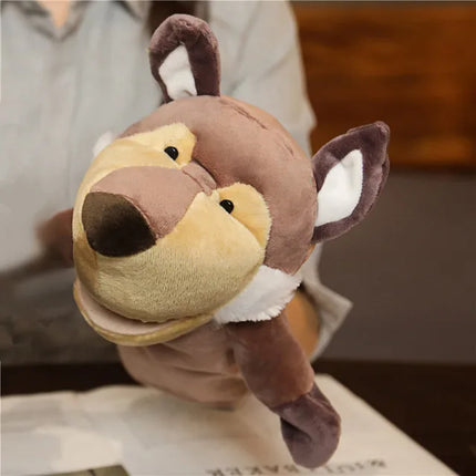 Stuffed Plush Animals Toys Hand Finger Story Puppet Kawaii Dolls Educational Baby Toys Lion Elephant Bunny Monkey Children GIft