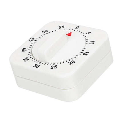 60 Minutes Kitchen Timer Countdown Alarm Reminder HILIFE Cooking Tools Mechanical Timer White Square
