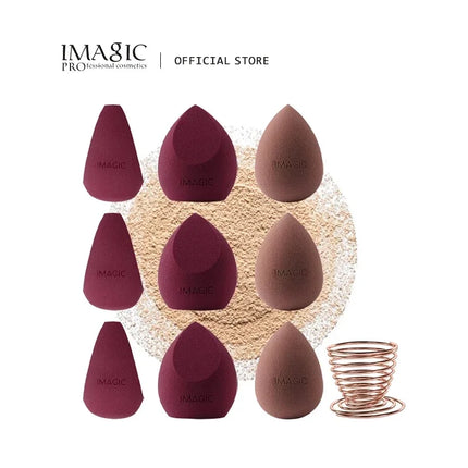 IMAGIC Makeup Sponge 10 Pcs Wet And Dry Puff Professional Soft Makeup Puff Sponge Ultra-High Quality Bigger Combination Packages