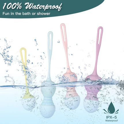 4Pcs Kegel Ball Vibrator Sex Toy for Women Vaginal Tight Exercise Muscle Shrink Vibrating Eggs Ben Wa Geisha Chinese Ball Remote