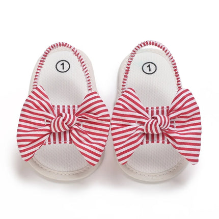 Infant Non-Slip First Walkers Footwear 0-18 Months Baby Girls Sweet Flowers Sandals Summer Soft Sole Flat Princess Dress Shoes