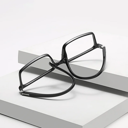 Blue Ray Blocking Cat Eye Nearsighted Eyeglasses Spring Hinges Unisex Oval Prescription Spectacle 0 -0.5 -1.0 -2.0 To -6.0 -7.0