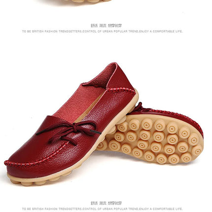 Women Flats Hot Sell Colourful Leather Women Loafers Ballet Pointed Toe Flats Ladies Shoes Loafers Plus Size 44 Zapatos De Mujer