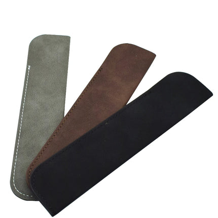 Soft Pencil Case Holder For One Pen PU Leather Pencilcase Writing Materials Stationery Storage Bag Office School Supplies Gift
