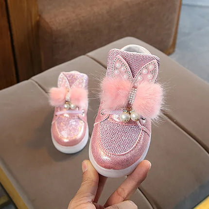 Children's Led Sneakers Girls Glowing Kids Shoes for Girls Luminous Girls Sneakers Baby Kid Shoes with Backlight Sole
