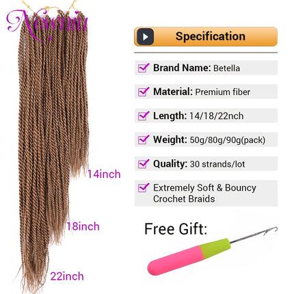 Synthetic Senegalese Twist Hair Extensions Crochet Hair Braids Senegalese Ombre Braiding Hair Crochet Braid Hair Box Braids Hair