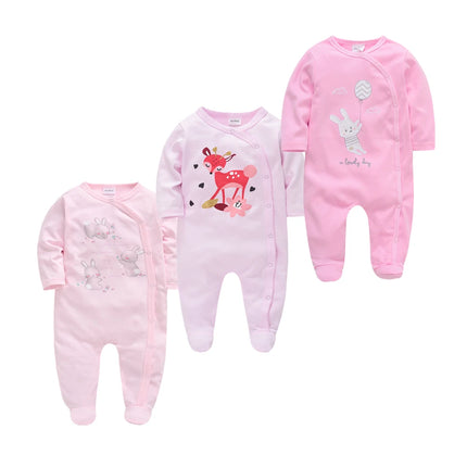 5pcs Honeyzone Winter Toddler Animal Footies New Born Baby Clothes Set Soft Breathable Pyjama Ubranka Dla Niemowlat Clothing Set
