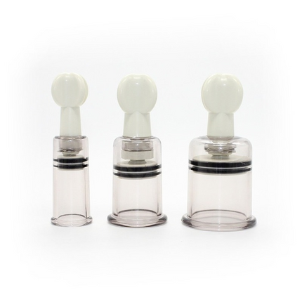 1 Pair Nipple Enlargement Sucker Suction Cupping Vacuum No Pump Body Therapy BDSM Adult Game Sex Toys for Women