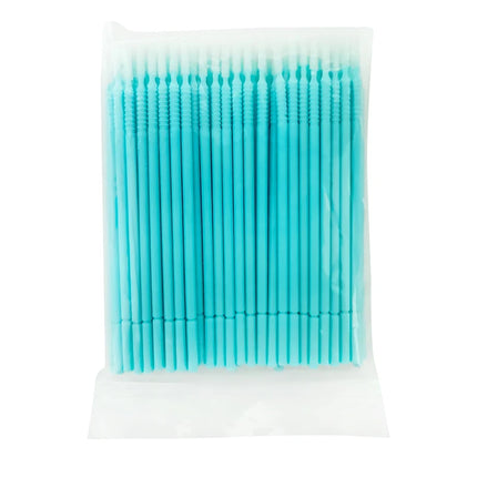 100pcs/Pack Bendable Micro Brushes Disposable Microbrush Applicators Eyelash Extensions Eyelash Glue Cleaning Brush for Eyelash