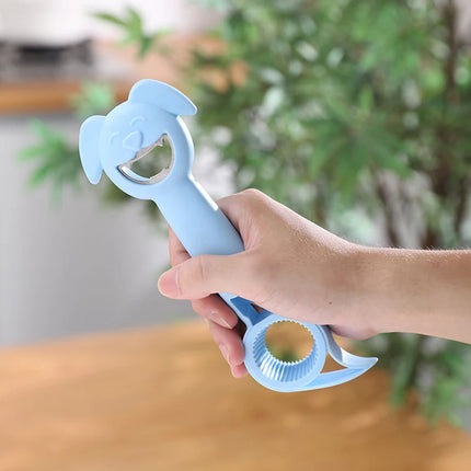 Multifunctional Four-In-One Safety Can Bottle Opener Household Canned Bottle Cap Screwing Device Home Tool