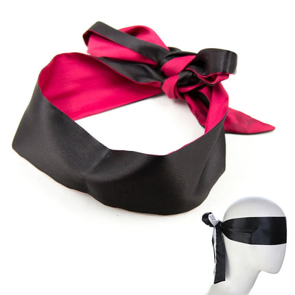 Adult Game Silk Satin Eye Mask Shade Blindfold Ribbon Restraints Rope BDSM Bondage Handcuffs Cosplay Sex Toys For Couples Women