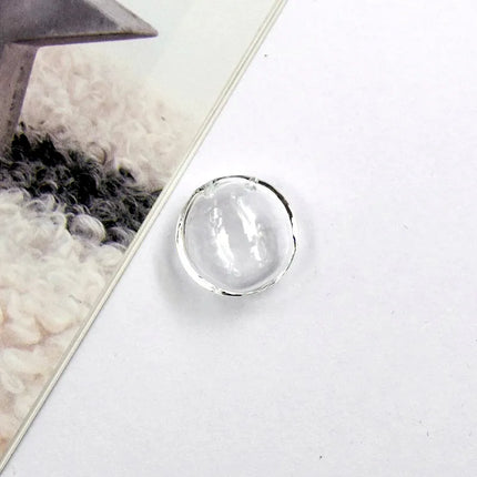 1X Flat Ball Diffuser Perfume Refillable Handmade Essential Oil Aromatherapy Bottle Pendant Jewelry Round Glass Pendant DIY