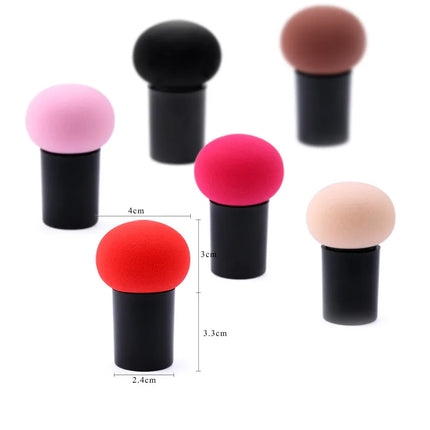 Cosmetic Sponge Handheld Mushroom Head Cosmetic Puff Foundation Cream Concealer Makeup Sponges Smooth Sponge Beauty Makeup Tools
