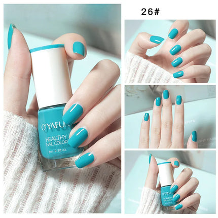 Nail Art Tearable Quick Dry Normal Without Lamp Nail Polish Glitter Sequins UV Varnish Matte Waterproof No-bake Nail Polish