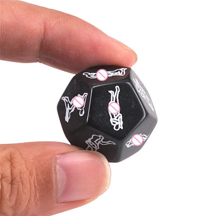 3pcs/set 12 sides Love Posture Sex Dice Fetish luminous dice Romance PositionAdult Games sex Toys Erotic Craps Pipe for Couples