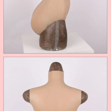 Natural Fallen Silicone Breasts Women Silicone Body Suit Fake Boobs tit Crossdresser Transgender Drag Queen Liquid latex catsuit