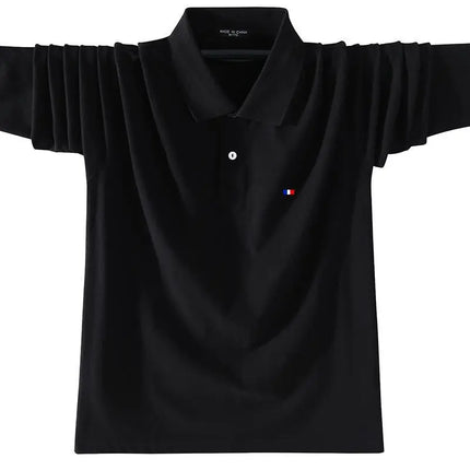 XS-5XL Fashion Sportswear High Quality New-Design Men's Polos Shirts Long Sleeve 100% Cotton Casual Polos Homme Lapel Male Tops