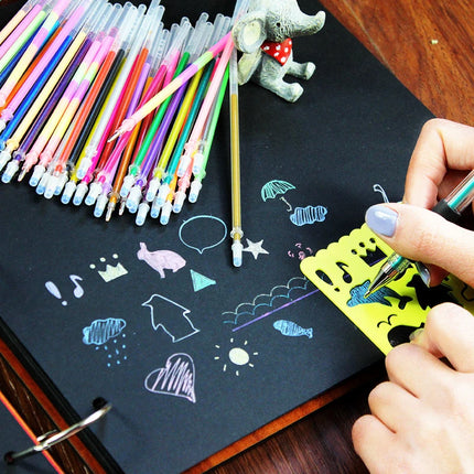 0.5mm 100 Colors Ballpoint Pen Fluorescent Refills Color Flash Pen Smooth Ink Painting Graffiti Pens Student Stationery 04116