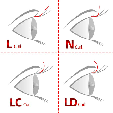 NAGARAKU Mix Eyelash Extension Makeup L LC N Curls Mix 7-15mm 16 Lines Synthetic Mink Individual Eyelashes High Quality Lashes
