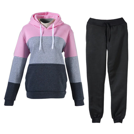 Men's and women's spring fleece sportswear men's and women's casual hoodies couple suit jogging fashion pullover black S-3XL