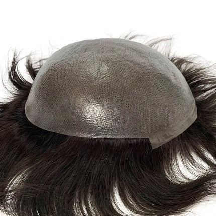 Human Hair Men's Wigs Skin PU Toupee Men Capillary Prosthesis Hair Unit Replacement System Hair Pieces Wig For Men