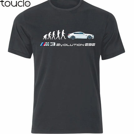 New Short Sleeve Men Hot Sale O neck 100 % Cotton Tee Shirt For Men M3 E92 Evolution Car Fans T Shirt
