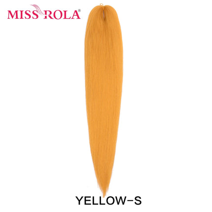 Miss Rola Synthetic 26 Inches 75g Kanekalon Hair Wholesale Bulk Braid Hair Extension Pre Stretched Pink Blonde Twist Jumbo Braid