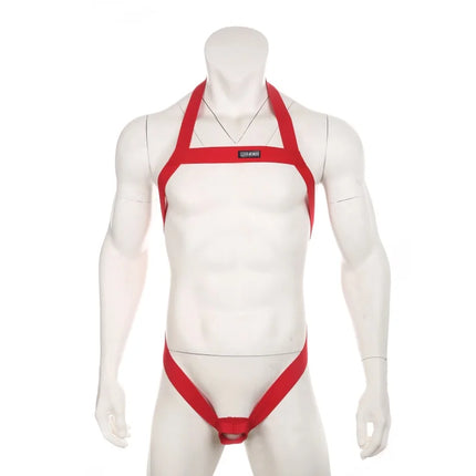 Men Harness Sexy Man Bondage Bodysuit Lingerie Costume Elastic Hollow Out Halter Chest Strap Fetish with Penis Ring Arnes Hombre