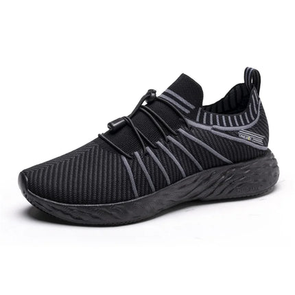ONEMIX Waterproof Black Running Shoes for Men Breathable Training Sneakers Male Outdoor Anti-Slip Summer Trekking Sports Shoes