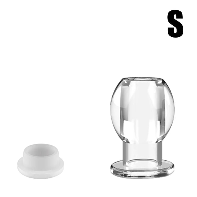 Transparent Hollow Anal Plug Butt Dilator For Women Vaginal Expander Men Medical Washer Douche Enema Sex Toys Adult Games Erotic
