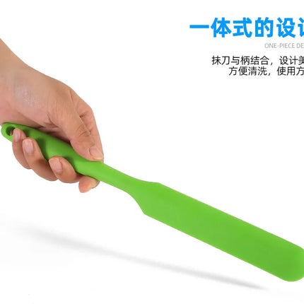 High Temperature Resistant Silicone Long Spatula Multi-color Cream Spatula Household Cake Making Small Accessories Baking Tools