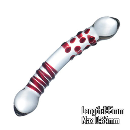 Pyrex Glass Dildo Fake Penis Crystal Anal Beads Butt Plug Prostate Massager G Spot Female Masturbation Toys