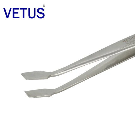 VETUS Tweezers Original 36A-SA Non-magnetic Anti Acid Corrosion Resistant High Precision for  Stamp Stainless Steel Clamp