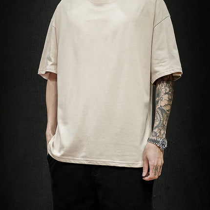LEGIBLE 2025 Summer Men's T Shirt Casual Loose Cotton Short Sleeve T-Shirt Mens Top Tee shirt Men