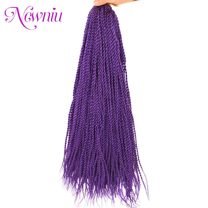 Synthetic Senegalese Twist Hair Extensions Crochet Hair Braids Senegalese Ombre Braiding Hair Crochet Braid Hair Box Braids Hair