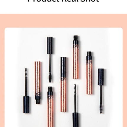 QIBEST Black Mascara Eyelashes Mascara 4D Silky Eyelashes Lengthening Eyelashes Makeup Waterproof Mascara Volume Eye Cosmetics