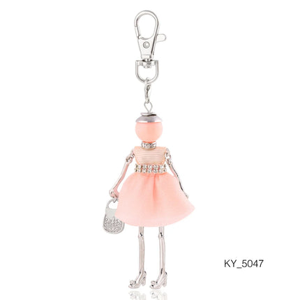 Fashion Women Keychain New Statement Charm Metal Key Chain for Lady Jewelry  Gift Female Trendy Bag Pendant Wholesale