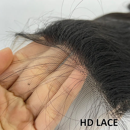 Ali Queen Hair 4x4 5x5 HD Lace Closure Brazilian Straight Lace Closure With Pre Plucked Hairline 10"-20"