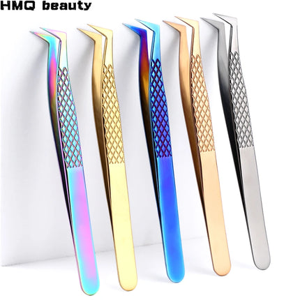 100% Closed New Style Premium Eyelashes Tweezers Hand anti-slip design Improve for 3D 6D Lashes Extensions