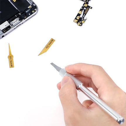 QIANLI 012 iHilt Non-Slip Metal Scalpel Knife Tools Kit Cutter Engraving Craft knives BSD Blade Phone PCB DIY Repair Hand Tools