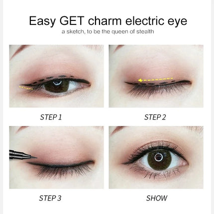 PHOERA 10 Colors Waterproof Eyeliner Gel With Brush Colorful Long-lasting Eye Liner Cream Makeup Tools Women Cosmetics TSLM1