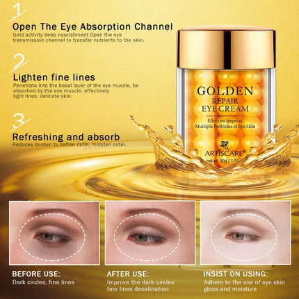 ARTISCARE Eye Cream for Dark Circles Removal Wrinkles Puffiness Eye Bags Moisturizing Serum Eye Care