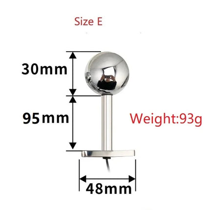 New Bi-polar electro shock Vaginal tight Huge Butt Plug Metal Anal beads Prostate Electrical Stimulation G spot medical Sex Toy
