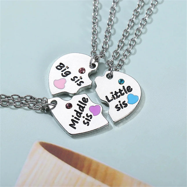 Fashion Best Friends Honey Love Couple Pendant Necklace 2 Pcs/ Set Chain Choke Broken Heart BFF Good Friendship Jewelry Gift