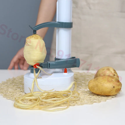 Electric Peeler Fruit Potato Peeling Machine Automatic Spiral Apple Peeler Vegetable Cutter Paring Tool