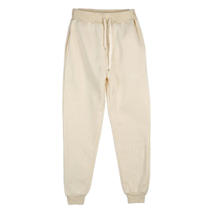 New Winter Men's Sweatpants Korean Fashion Thick Warm Wide Leg Straight Loose Track Pants Male Casual Thermal Velvet Trousers