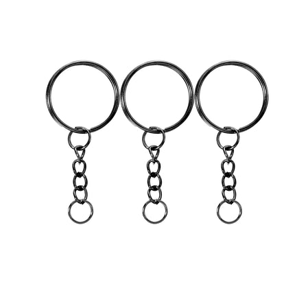 20/50Pcs Key Ring Key Chain Round Split Keyfob Keyrings with Jump Ring for DIY Keychain Pendants Jewelry Making Accessories