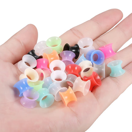 2Pcs/Lot 3-16MM Flexible Silicone Ear Plugs and Tunnels Ear Piercings Earlets Ear Stretchers Expander Ear Dilations Body Jewelry